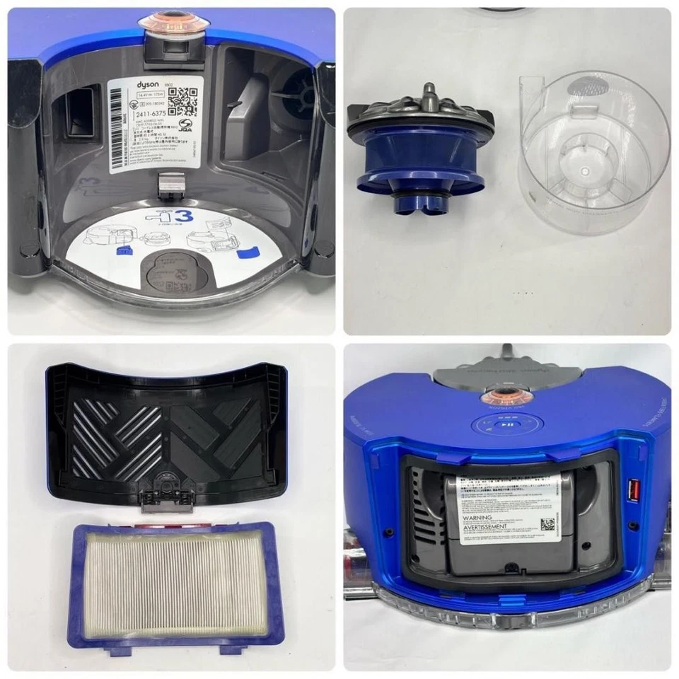 Dyson 360 Heurist Robot Vacuum Cleaner RB02 Blue Cordless 100V AC w/ Box r# - Image 3 of 4