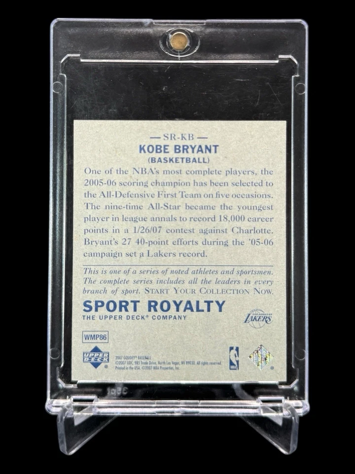 Kobe Bryant Goudey 2007 Upper Deck “Sport Royalty” Mini Lakers🔥Raro SP🔥 Foto 2 de 4