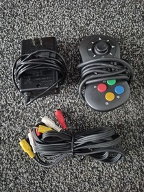 SNK Neo Geo CD Home Console Bundle Black CD-ROM w/ Box Controller AV Power