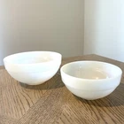 VTG Fire King White Wide Band Colonial Mixing Bowl 2-Pc. 6” & 7.5 “ Set EUC!!!