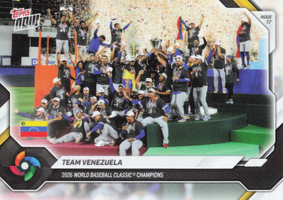 2026 Topps WBC Championship Venezuela VEC15 Team Venezuela - 25 Cents Shipping!
