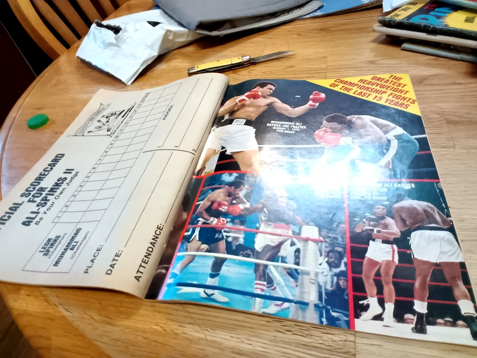 Muhammad Ali vs Leon Spinks Giant Full Color Poster 1978 Super Fight Magazine - Image 4 of 4