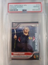 2023-24 Topps Now NHL Stickers - Connor Bedard #114 (RC) PSA10 