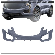 Front Bumper Cover For Cadillac XT5 2017 2018-2019 w/ 6 Radar Holes 84145753