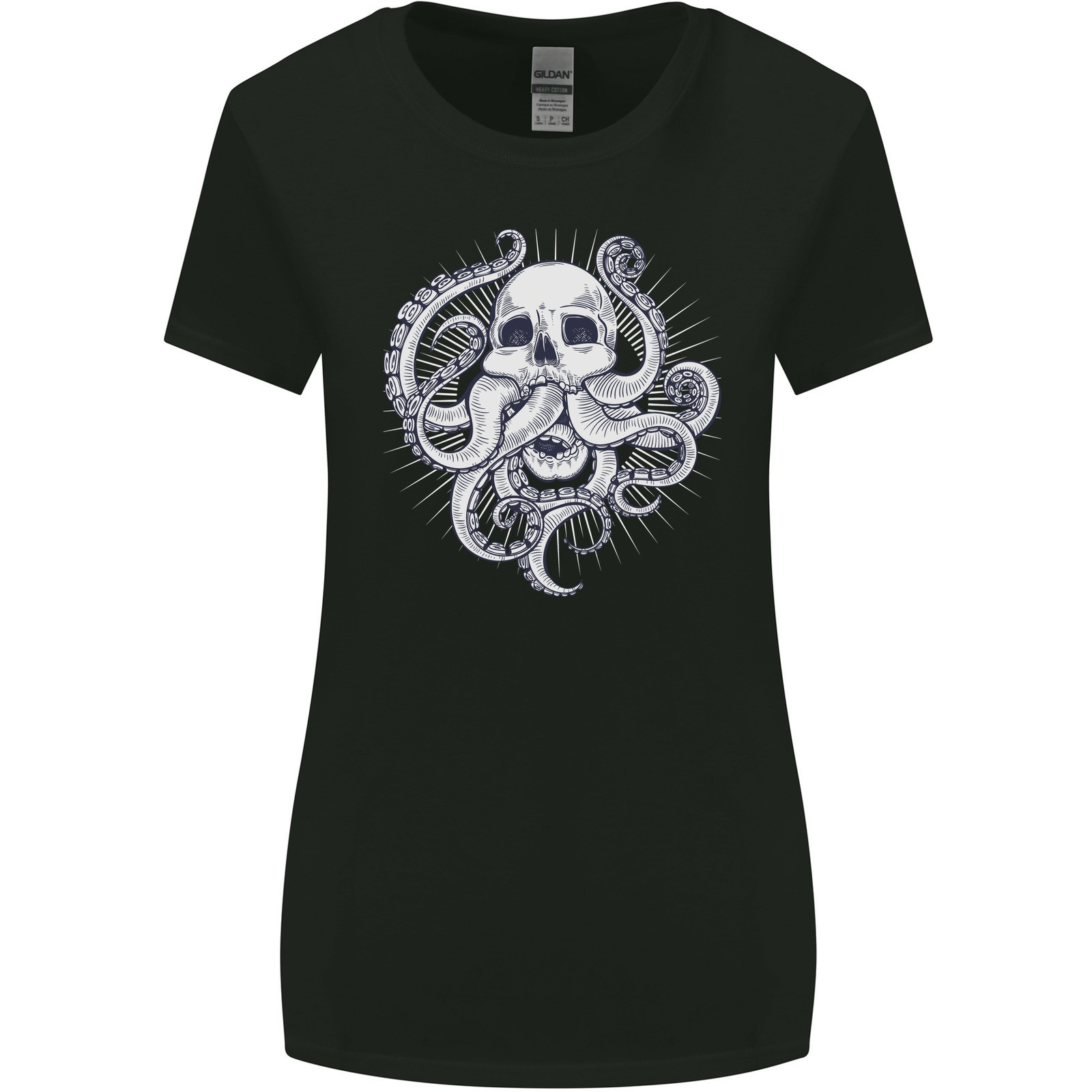 Camiseta De Corte Amplio Para Mujeres Con Calavera De Cthulhu