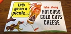 Vintage Blatz-Blatz Man-Double Sided Cardboard Advertising Beer Sign-Milwaukee