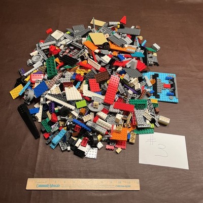 Lego 5 lbs Assorted Multi Color Bulk Lot Mixed Parts & Pieces Bricks Nice! #3
