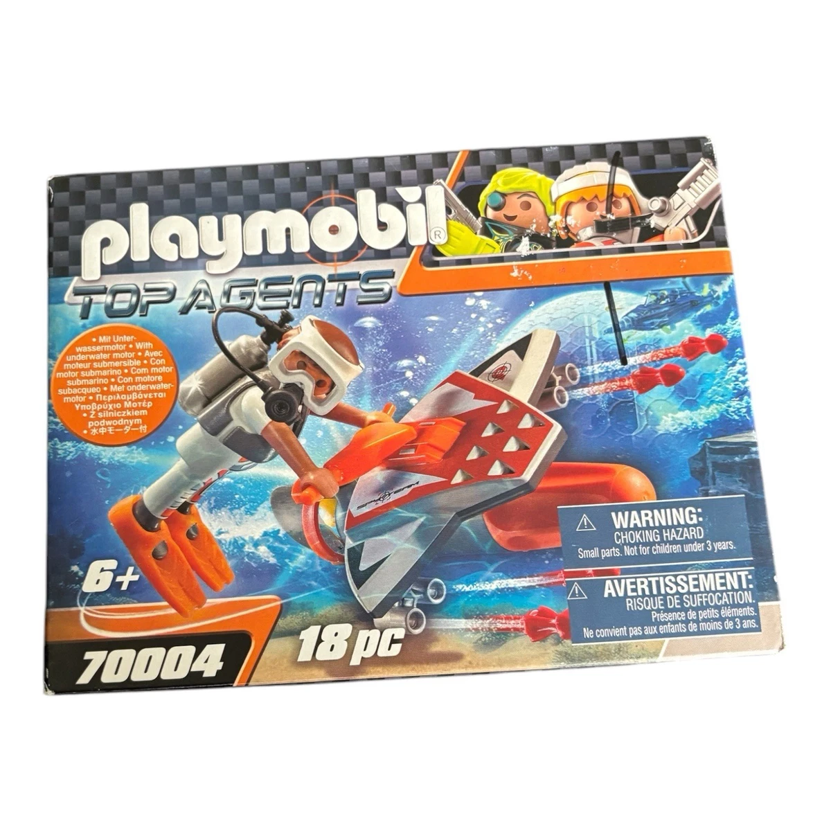 PLAYMOBIL 70004 Top Agents Spy Team Underwater Wing  NEUHEIT 2018 OVP!