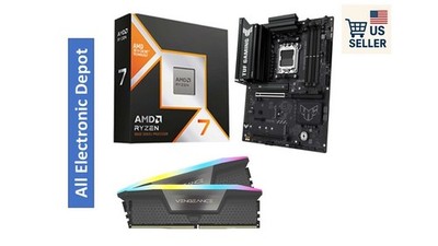 New AMD Ryzen 7 9800X3D Gigabyte B850 Gaming X WiFi Corsair RGB 32GB DDR5 Bundle