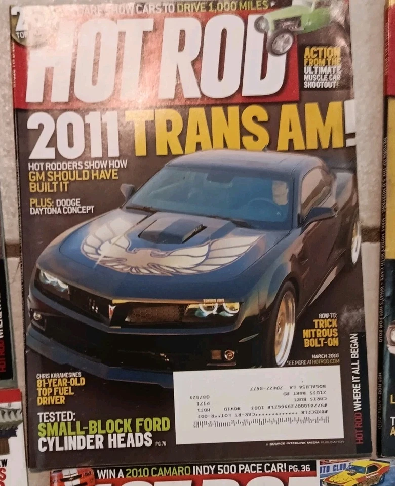 Hot Rod Magazine 2010 Full Year Lot 12 Chevy Ford Mopar Dodge Racing Mechanics - Image 2 of 4