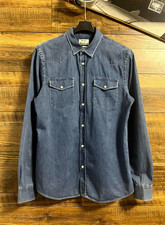 ACNE STUDIOS Denim Western Button Up Shirt Lo...