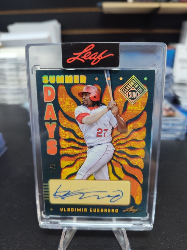 2026 Leaf Seasons In The Sun VLADIMIR GUERRERO Angels Summer Autograph Auto 1/1