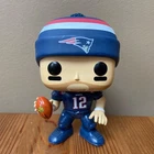 Funko Pop! Vinyl TOM BRADY Patriots Figure NFL Football Blue Jersey 2017 Loose