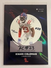 2024 Onit Ole Miss Rebels Signature Series #2/170 Khari Coleman Auto