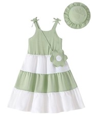 Yhnslsf Girls Spring Dresses Size 8 Summer Beach Sleeveless Essentials Outfits
