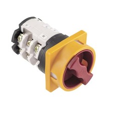 Nocken-Drehschalter (Motor-Wendeschalter), 67x67mm, 3-phasig, L/0/R, 25A, 690V~