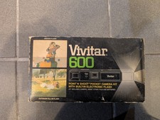 VTG Vivitar 600 Pocket Camera W/Case Original Inserts As Is NOT Tested