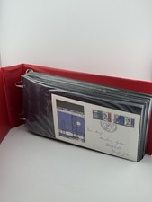 Album of 50 GPO First Day Covers 1964–1970 Ships Concorde Wales Gandhi