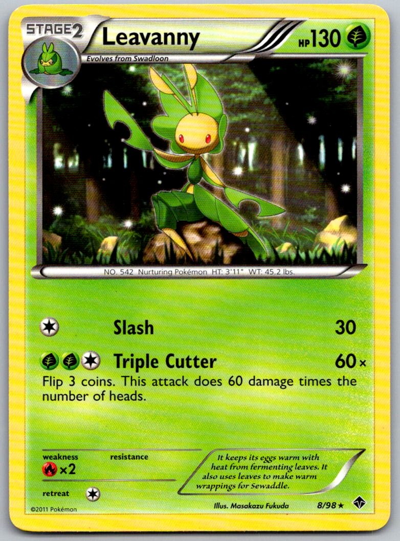 Leavanny 8/98 Rare Emerging Powers Pokemon Near Mint