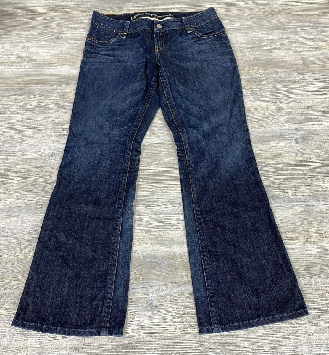 American Eagle Artist Women 14 Jeans Denim Pants Flare Leg Dark