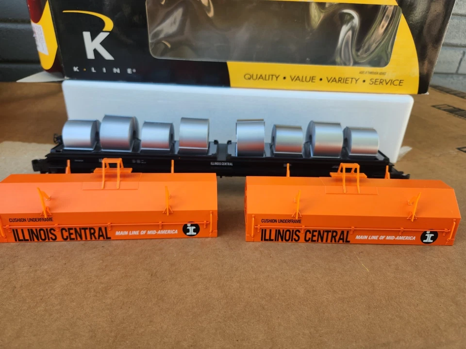 K-Line K676 1611 Illinois Central IC O scale Coil Car - Image 4 of 4