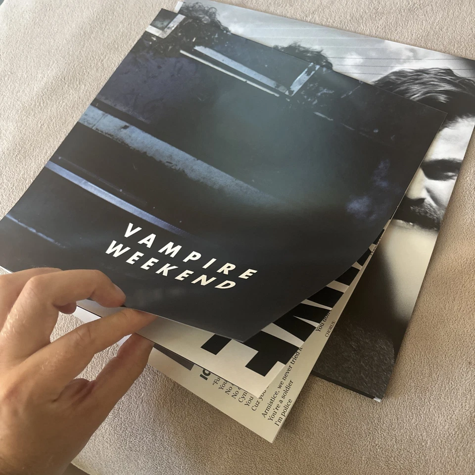 Vampire Weekend Only God Was Above Us Clear Vinyl SIGNED In Berkeley @ TheGreek - Image 4 of 4