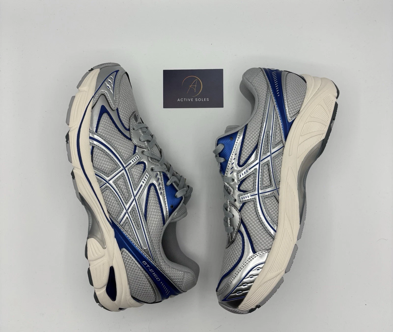 ASICS GT 2160 Piemonte Grigio Marina Profonda Uomo Taglia UK8