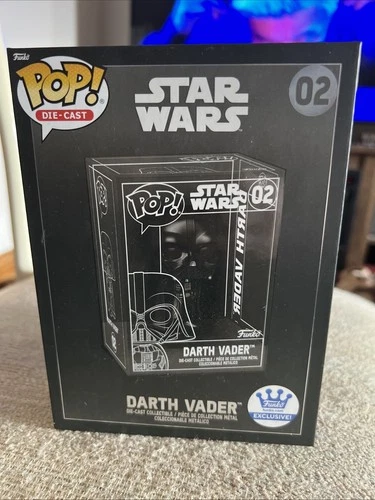 New Funko Pop! Vinyl: Star Wars Die Cast Darth Vader - #06 In Protected By Case