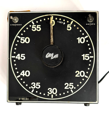 Vintage GraLab Mechanical Darkroom Timer Model 300 Photography Film