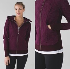 Lululemon Scuba Hoodie III Star Pixel Raspberry Bordeaux Jacket 4 Small
