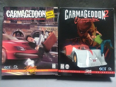 Big Box PC Lot - Carmageddon 1 and 2: Carpocalypse Now - Complete CIB PC Games