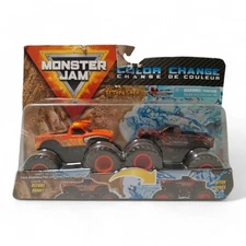 Monster Jam Color-Changing 1:64 El Toro Loco & Northern Nightmare [DAMAGED BOX]
