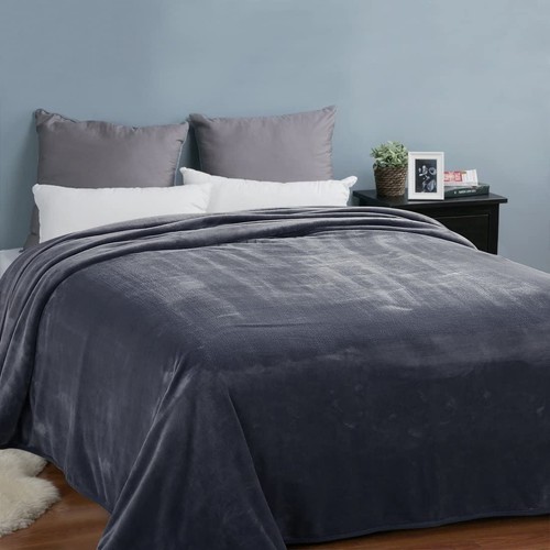 Soft King Size Blanket Winter Warm Microplush Lightweight Thermal Fleece Blan... - Picture 7 of 7