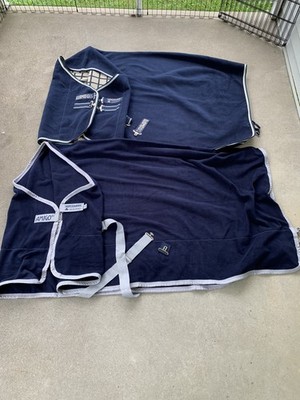Lot Of 2 Rambo Horseware Fleece Horse Coolere 72 