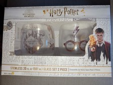 Harry Potter stemless wine glasses, 2 pack never opened 20 oz