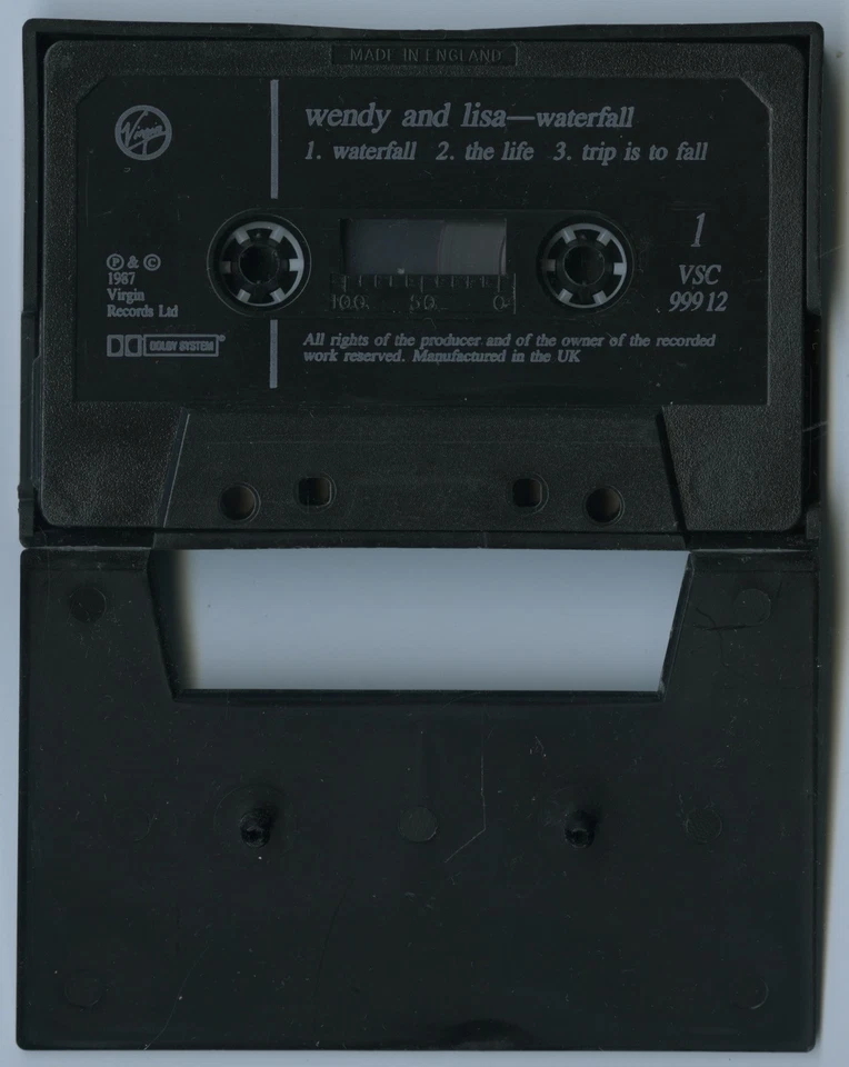 WENDY & LISA - Waterfall - 1987 Cassette Single Tape [VG+] - Bild 4 von 4
