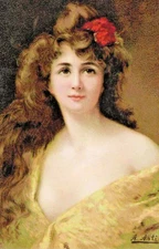 A "French Model" Imported From France  Signed A. Asti Picture Postcard - 2190