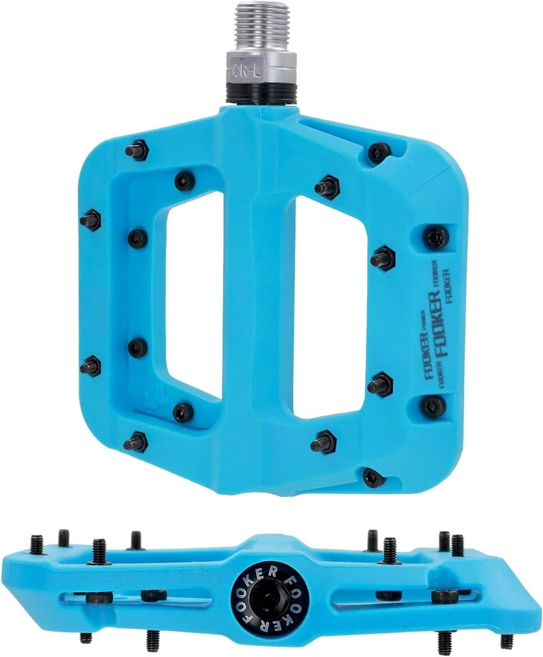 Pedais FOOKER MTB pedais de mountain bike 3 rolamentos antiderrapante leve fibra de náilon - Imagem 4 de 4