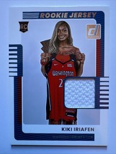 Kiki Iriafen 2025 Donruss ROOKIE JERSEY CARD No. 9