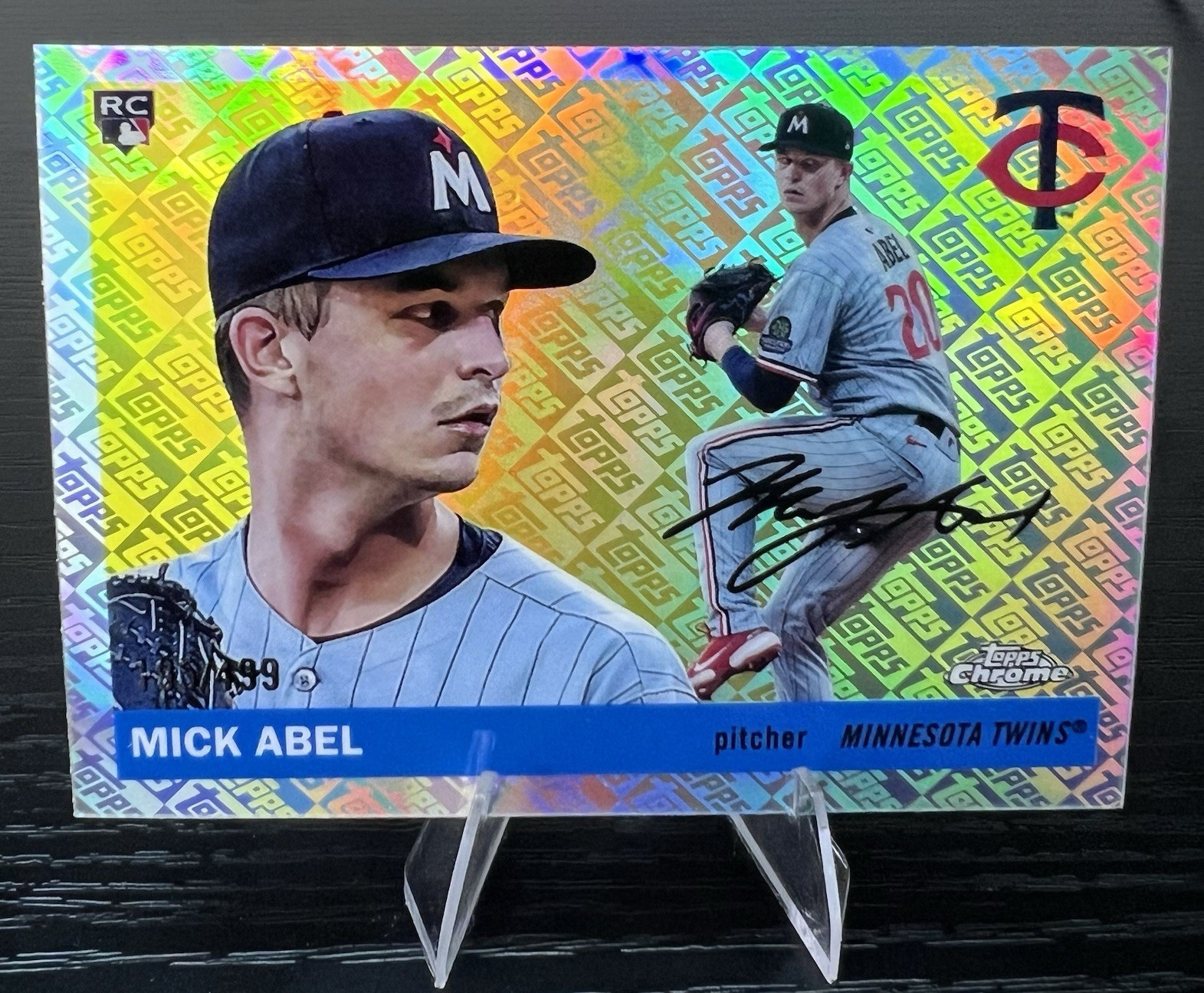 2025 Topps Chrome Platinum Mick Abel Topps Logo Refractor /499 RC #22