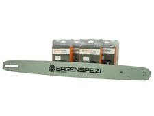 Espada + 4 cadenas adecuadas para Stihl 07 S 53 cm 404" 68 TG 1,6mm cadena de sierra