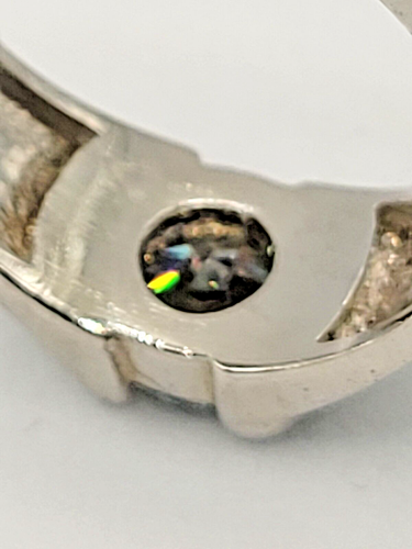 Brilliant Cut 1.12 Carat Moissanite Ice White set in Sterling silver Size 7N1/2 - Picture 16 of 17