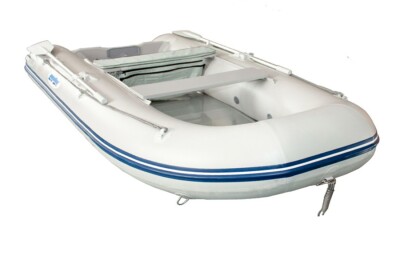PONTTOR Schlauchboot HSD420 Aluboden grau Sportboot Angelboot Paddelboot Boot