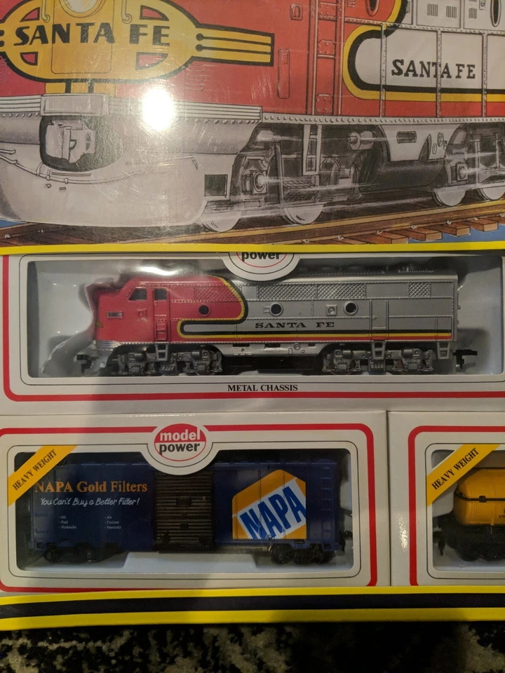 Model Power Silver Star model Train set model 1063 36"x36" ho scale 40 pcs - Image 2 of 4