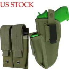 Tactical Belt Holster Right Left Hand Pistol Gun Holster with Magazine Holder US