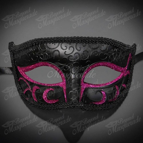 Men's Mysterious Charming Prince Venetian Party Prom Masquerade Ball Eye Mask - Picture 39 of 73
