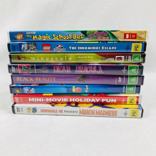 Lot Of 8 Mixed DVD The Indominus Escape/Black Beauty/Minion Madness/Dear Dracula - Picture 24 of 24