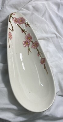 Poppytrail Metlox China PEACH BLOSSOM 12 3/4'' CELERY DISH
