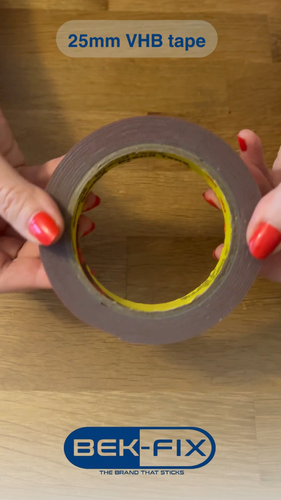 3M Double Sided Heavy Duty Mounting Tape Roll VHB Waterproof Heat-Resistant 25mm - Video 1 of 1