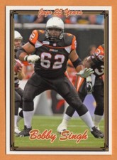 Bobby Singh 2005 Jogo CFL card #85 BC Lions  Portland State Vikings